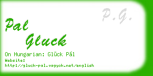 pal gluck business card